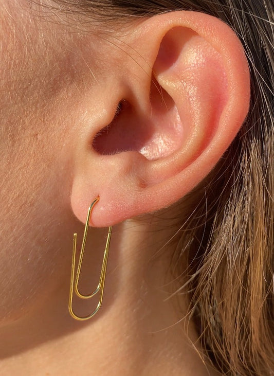 Ġiġa paperclip earrings